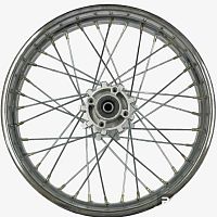 Диск колеса задний стальной на спицах 2,15 - 18", хром, дисковый тормоз ось 15мм Racer Panther 300