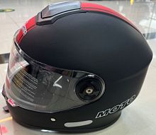 Мотошлем 518 черно-красный (L)