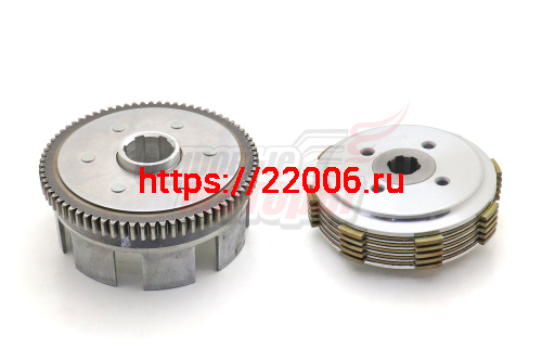 Сцепление в сборе 157FMI(125CC),162FMJ(150CC)(5 дисков,лепестки бараб.ровные,с 4-мя болтами,73 зуб) Сцепление в сборе 157FMI(125CC),162FMJ(150CC)(5 дисков,лепестки бараб.ровные,с 4-мя болтами,73 зуб)