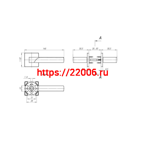 Ручка Fuaro (Фуаро) раздельная K.SL52.FLY (FLY SL) SSC-16 сатинированный хром фото 2 Ручка Fuaro (Фуаро) раздельная K.SL52.FLY (FLY SL) SSC-16 сатинированный хром фото 2