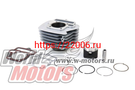 Цилиндр Delta, Zodiak в сборе 52,4 мм,БЕЗ УХА (125см3) (Поршн. группа=цилиндр+порш.+палец+кольц.) Цилиндр Delta, Zodiak в сборе 52,4 мм,БЕЗ УХА (125см3) (Поршн. группа=цилиндр+порш.+палец+кольц.)