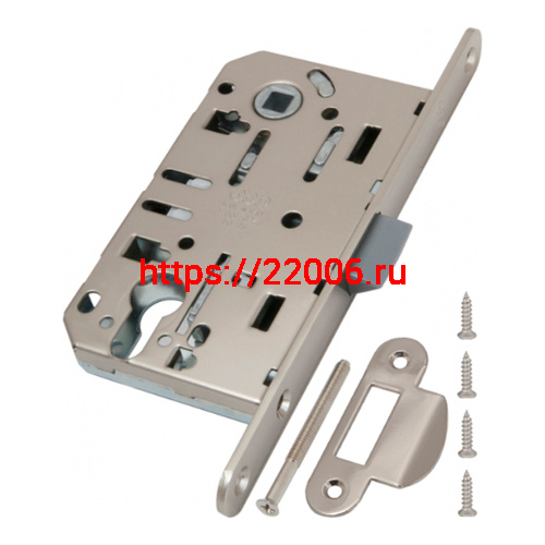 Корпус замка AGB (АГБ) под цил. MEDIANA EVOLUTION B01103.50.34.567 с отв. планкой B01000.13 (мат хром) фото 3 Корпус замка AGB (АГБ) под цил. MEDIANA EVOLUTION B01103.50.34.567 с отв. планкой B01000.13 (мат хром) фото 3