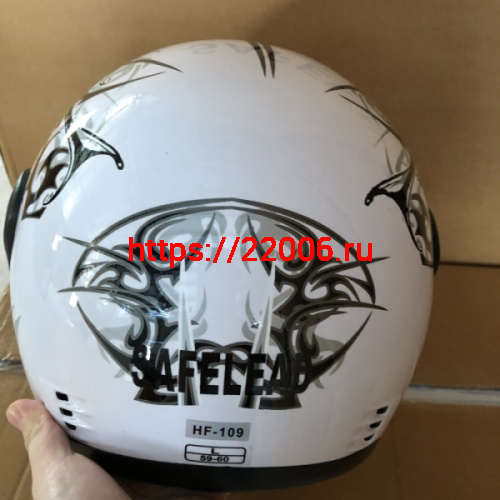 Шлем интеграл "Safelead" HF-109 NEW белый(Q09), красный(Q09), синий (Q24), черный (Q27) размер XL фото 3 Шлем интеграл "Safelead" HF-109 NEW белый(Q09), красный(Q09), синий (Q24), черный (Q27) размер XL фото 3