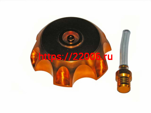 Крышка (пробка) бензобака алюминиевая PITBIKE (золотая) Крышка (пробка) бензобака алюминиевая PITBIKE (золотая)