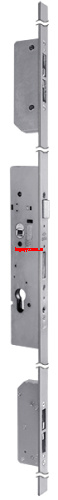Multitop Cisa (Чиза) MAX 49748.35.0 механич., плоская пл. 24x3 inox backset 92