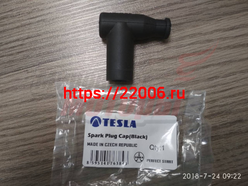 Колпачок в/в TESLA (R-5кОм,SAE6.3мм) ТВ05ЕМА резиновый (Чехия) Колпачок в/в TESLA (R-5кОм,SAE6.3мм) ТВ05ЕМА резиновый (Чехия)