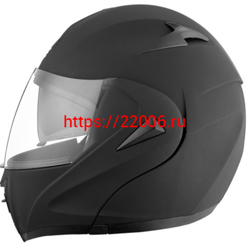 Мотошлем VIRTUE MD-808 трансформер с визором черный матовый (L) Мотошлем VIRTUE MD-808 трансформер с визором черный матовый (L)