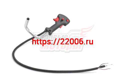Ручка газа в сборе (рукоятка+трубка) С/О мотокосы GBC-026/033/043 Ручка газа в сборе (рукоятка+трубка) С/О мотокосы GBC-026/033/043