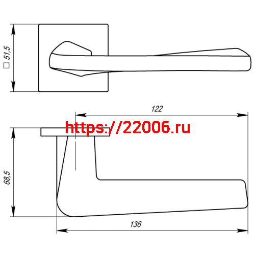 Ручка Armadillo (Армадилло) раздельная K.USS52.TORSO (TORSO USS) BL-26 черный фото 4 Ручка Armadillo (Армадилло) раздельная K.USS52.TORSO (TORSO USS) BL-26 черный фото 4