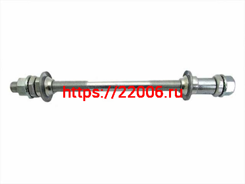 Ось заднего колеса MTB 3/8х180, с пыльниками Ось заднего колеса MTB 3/8х180, с пыльниками