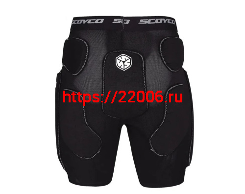 Шорты защитные мото SCOYCO PM01, черные, р-р 30,  М, защитные вставки в ценных местах фото 2
