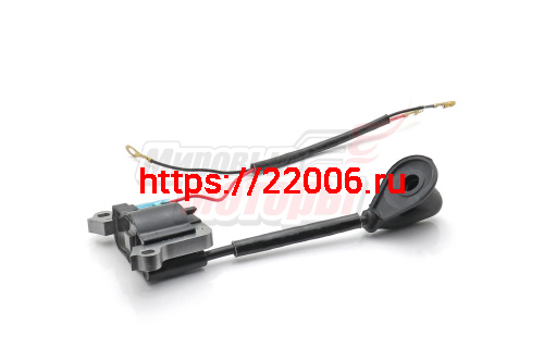 Зажигание в сборе мотокосы BC/GBC-043/052 (колпачок 45град) Зажигание в сборе мотокосы BC/GBC-043/052 (колпачок 45град)