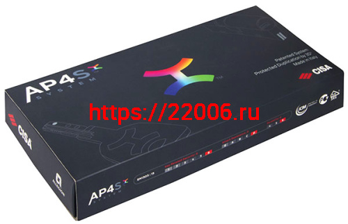 Цилиндровый механизм Cisa (Чиза) под вертушку (дл. шток) AP4S 0P3S7-81.12 (65 мм/30+10+25), НИКЕЛЬ фото 2