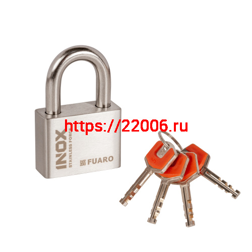 Замок Fuaro (Фуаро) навесной PL-INOX FORCE IF-50 4 key (дисковый ключ) Замок Fuaro (Фуаро) навесной PL-INOX FORCE IF-50 4 key (дисковый ключ)