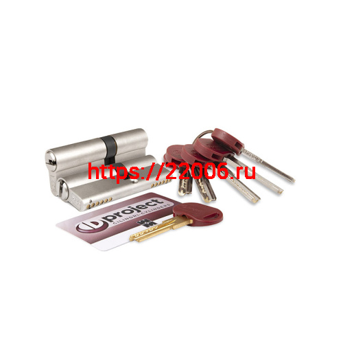 Цилиндровый Mottura (Моттура) механизм DPC1D4146 S3 (87 мм/36+10+41) САТИН.НИКЕЛЬ, 5+1кл.