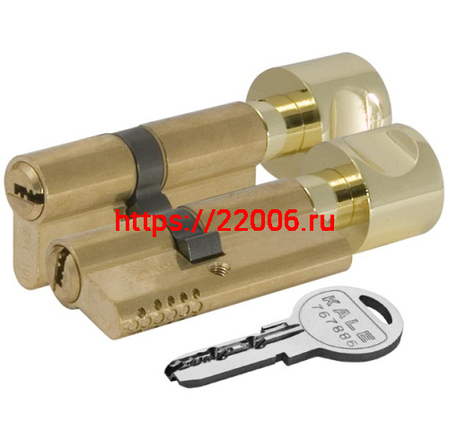 Цилиндровый механизм Kale kilit (Кале килит) с вертушкой 164 OBS SCE/90 (40+10+40) mm латунь 5 кл. new фото 3