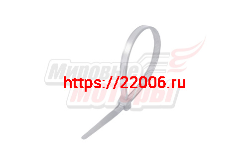 Хомут нейлоновый 3,6*300 мм белый (уп=100 шт.) Хомут нейлоновый 3,6*300 мм белый (уп=100 шт.)