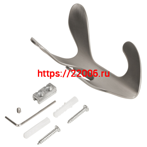 Крючок Ajax (Аякс) настенный MB-LM/K-005 SN матовый никель фото 4 Крючок Ajax (Аякс) настенный MB-LM/K-005 SN матовый никель фото 4