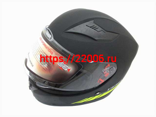 Мотошлем YM-832 Graphics матовый черно-желтый (XL) Мотошлем YM-832 Graphics матовый черно-желтый (XL)