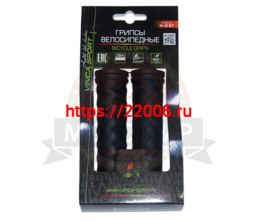 Грипсы для велосипеда 120мм, резина, черные с заглушками (H-G 37 black) Грипсы для велосипеда 120мм, резина, черные с заглушками (H-G 37 black)