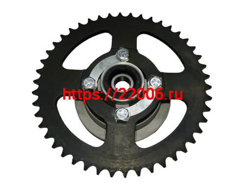 Звезда 46 зуб. (428) (d54mm - 4 x 49mm) цепи, задняя Альфа в сборе с основанием фото 2