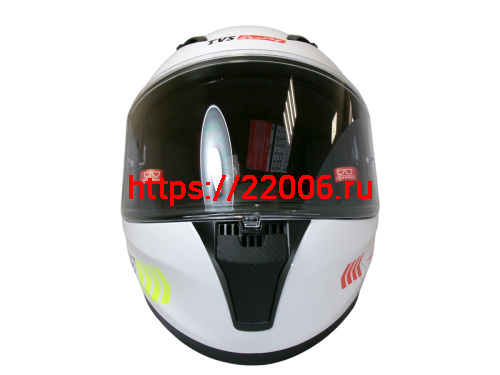 Шлем TVS RACING (Индия) STREET D/V WHITE YELLOW размер L, + пинлок в комплекте, очки фото 5 Шлем TVS RACING (Индия) STREET D/V WHITE YELLOW размер L, + пинлок в комплекте, очки фото 5