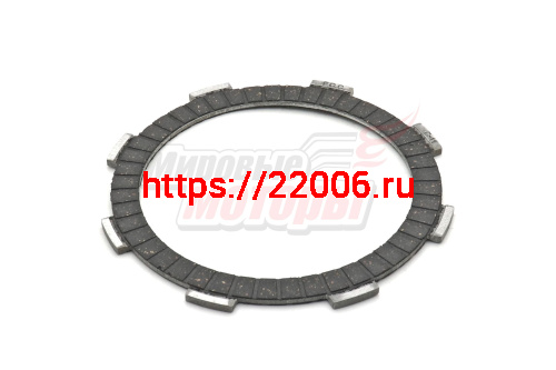 Диск сцепления феродо (91х110/119х3мм) (CG/CB125-250) LIFAN ориг (под бар. сцеп. с 6-ю отв-ми Диск сцепления феродо (91х110/119х3мм) (CG/CB125-250) LIFAN ориг (под бар. сцеп. с 6-ю отв-ми