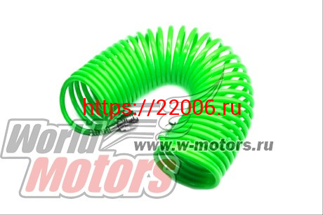 Шланг пневматический с фитингами рапид (8*12мм-10м, 10bar, спиральный, полиуретан) Шланг пневматический с фитингами рапид (8*12мм-10м, 10bar, спиральный, полиуретан)