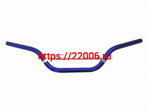 Руль алюминиевый с перемычкой на болтах средний (синий) Руль алюминиевый с перемычкой на болтах средний (синий)