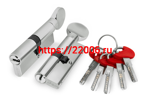 Цилиндровый Fuaro (Фуаро) механизм (D-PRO502/90) D-PRO5002Knob90(40+10+40) CP хром 5Key