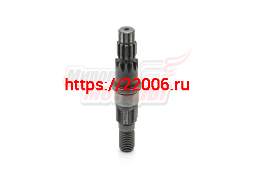 Вал редуктора мотокосы (6 шлицев/11 шлицев, 81 мм) Вал редуктора мотокосы (6 шлицев/11 шлицев, 81 мм)