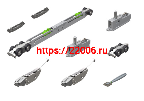 Комплект Armadillo (Армадилло) для раздвижных дверей SLD.Scope.SET3.soft close+roller/80 Комплект Armadillo (Армадилло) для раздвижных дверей SLD.Scope.SET3.soft close+roller/80
