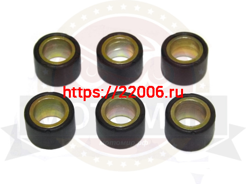 Ролик вариатора (компл 6 шт.) 18х14 10,5 гр. GY6-125/150, Динго T150, ATV150 Ролик вариатора (компл 6 шт.) 18х14 10,5 гр. GY6-125/150, Динго T150, ATV150