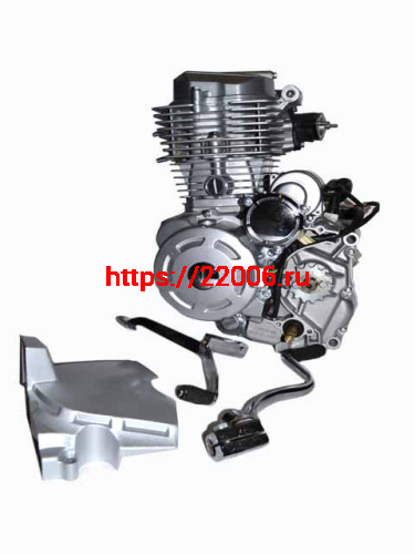 Двигатель 162FMM 150см3 (CG-150) (пат. карб., рычаг кик., крышка ведущей звезды) Двигатель 162FMM 150см3 (CG-150) (пат. карб., рычаг кик., крышка ведущей звезды)