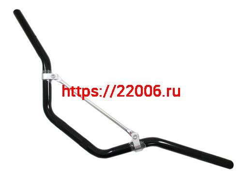 Руль алюминиевый с перемычкой на болтах (черный) Руль алюминиевый с перемычкой на болтах (черный)