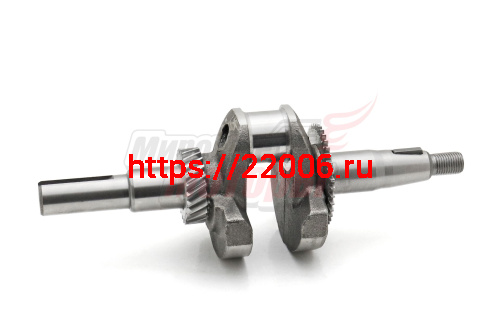 Коленвал 168F-2 (цилиндрический вал d20) МБ-2М в сборе 5-5 (радиус кривошипа 27 мм) (13100) Коленвал 168F-2 (цилиндрический вал d20) МБ-2М в сборе 5-5 (радиус кривошипа 27 мм) (13100)