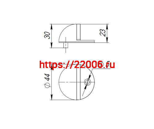 Упор Punto (Пунто) дверной напольный DFIX/F50 (DS PF-50) ABG-6 бронза фото 3 Упор Punto (Пунто) дверной напольный DFIX/F50 (DS PF-50) ABG-6 бронза фото 3