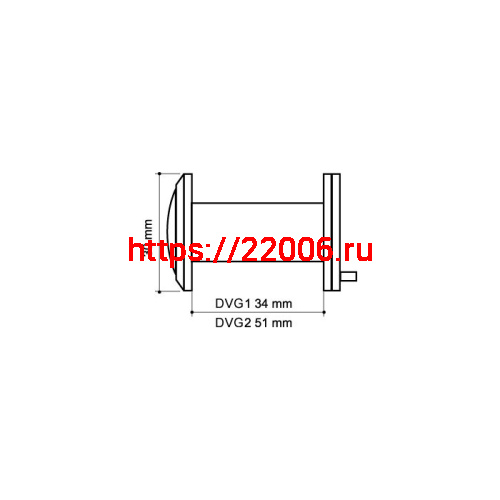 Глазок Armadillo (Армадилло) дверной, стеклянная оптика DVG1, 16/35х60 GP Золото фото 3 Глазок Armadillo (Армадилло) дверной, стеклянная оптика DVG1, 16/35х60 GP Золото фото 3