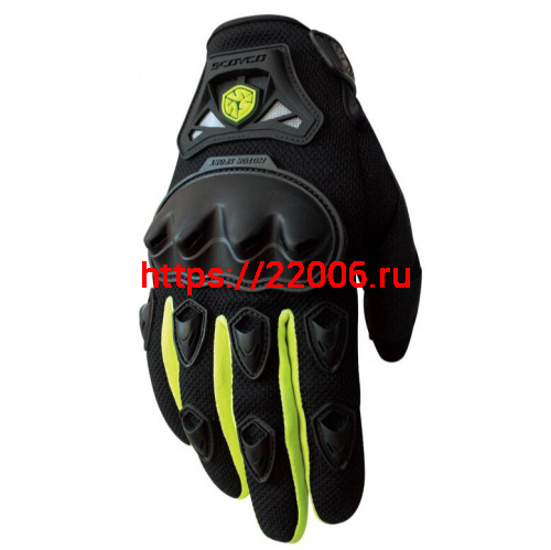 Перчатки SCOYCO (оригинал) МС-29, зеленый, р-р  M