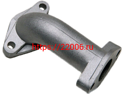 Патрубок карбюратора впускной мопед Альфа 50 - 110 (впускной коллектор) Патрубок карбюратора впускной мопед Альфа 50 - 110 (впускной коллектор)