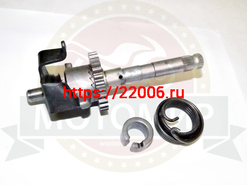Вал кикстартера в сборе CG/CB 125-250, TTR250 Хантер, 157FMI,162FML,166FMM (d16мм)