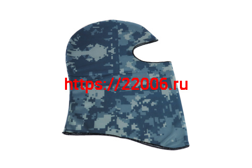 Подшлемник (балаклава) бело-голубой камуфляж MC-895 (1 широкий вырез для глаз) Подшлемник (балаклава) бело-голубой камуфляж MC-895 (1 широкий вырез для глаз)