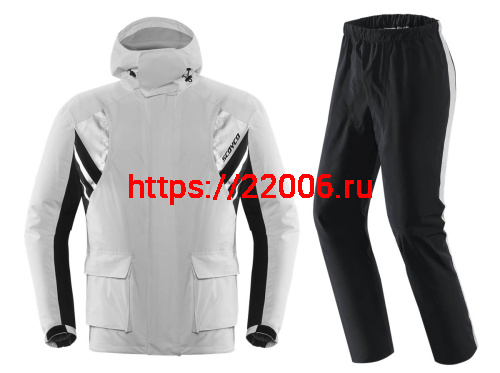 Дождевик SCOYCO RC09 серый с черным, р-р 2XL Дождевик SCOYCO RC09 серый с черным, р-р 2XL