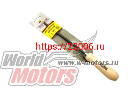 Напильник круглый "ЧЕГЛОК" с деревянной ручкой (200 мм №2)(16-06-122) Напильник круглый "ЧЕГЛОК" с деревянной ручкой (200 мм №2)(16-06-122)