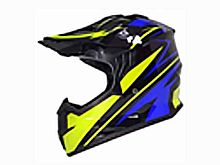 Мотошлем VIRTUE MD-911 Детский Кросс черно-салатово-синий (M)