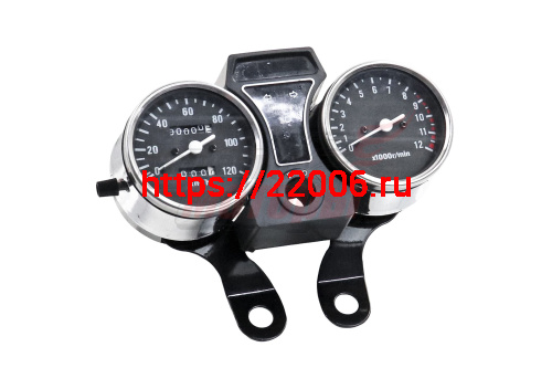 Щиток приборов Alpha в сборе круглый с тахометром электронным Щиток приборов Alpha в сборе круглый с тахометром электронным