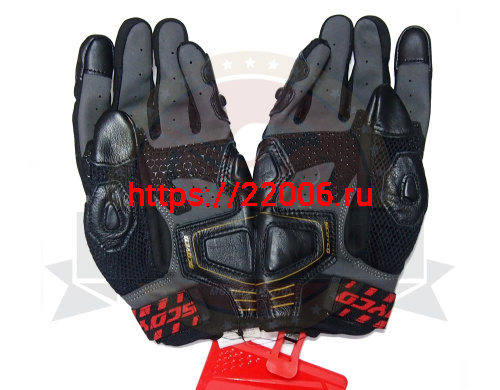 Перчатки SCOYCO (оригинал) MC-109, красные, р-р L (сняты с пр-ва) фото 2