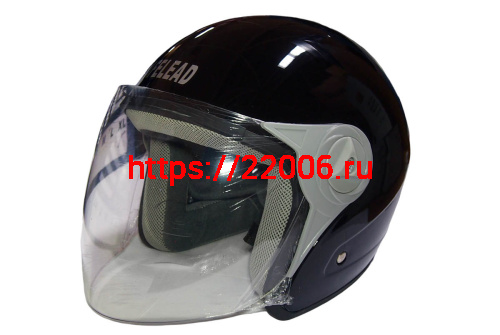 Шлем открытый "Safelead" HF-212 NEW DEEP BLUE, бургунди, черный, размер L Шлем открытый "Safelead" HF-212 NEW DEEP BLUE, бургунди, черный, размер L
