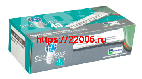 Цилиндровый механизм Mottura (Моттура) под вертушку (дл. шток) C48P513101C5 (82 мм/46+10+26), МАТ.НИКЕЛЬ фото 2