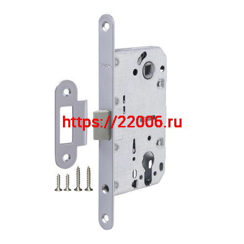 Корпус Fuaro (Фуаро) врезного замка c защёлкой PLASTP85C-50 (P85C-50) SSC сатинированный хром Корпус Fuaro (Фуаро) врезного замка c защёлкой PLASTP85C-50 (P85C-50) SSC сатинированный хром